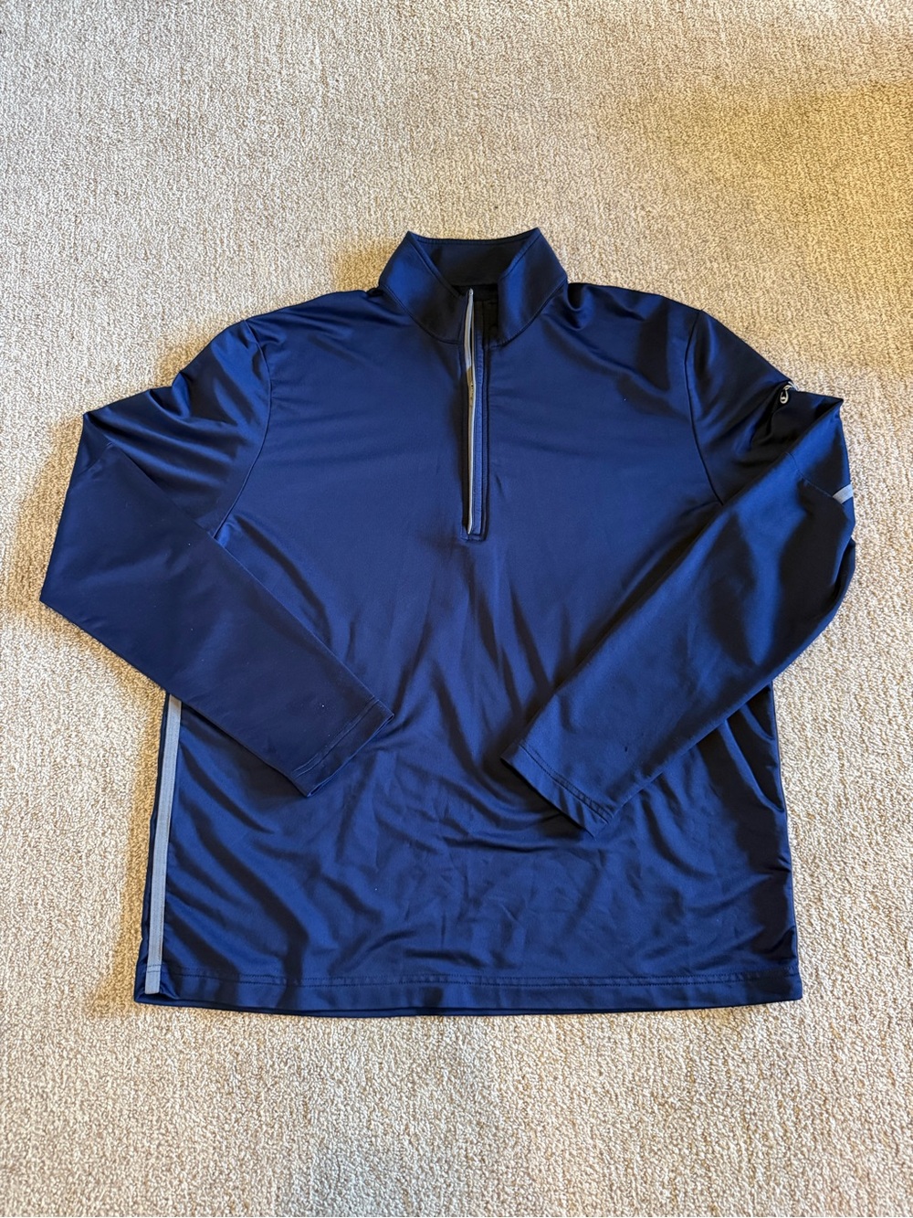 Callaway Navy Blue Long Sleeve Quarter-Zip Golf Pullover